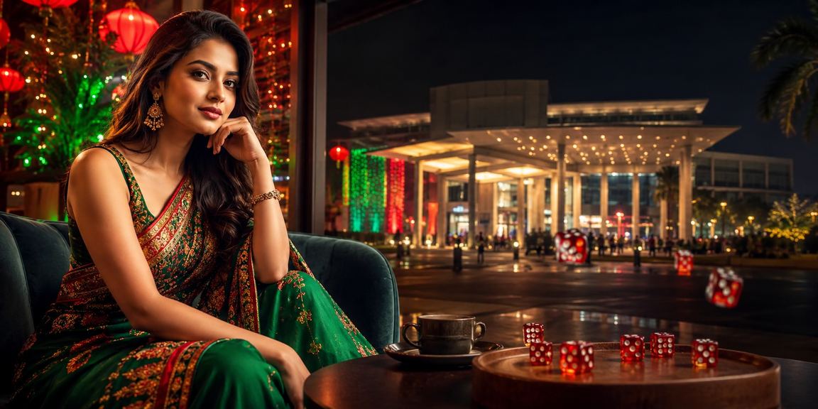 ঢাকায় ডাইস গেম খেলছেন একজন ব্যবহারকারী লাল-সবুজ সাজে